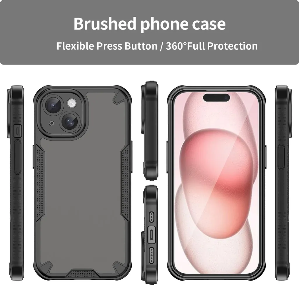 Custodia Professionale iPhone 15 Plus Phonesta Armor - Nero Business - 2