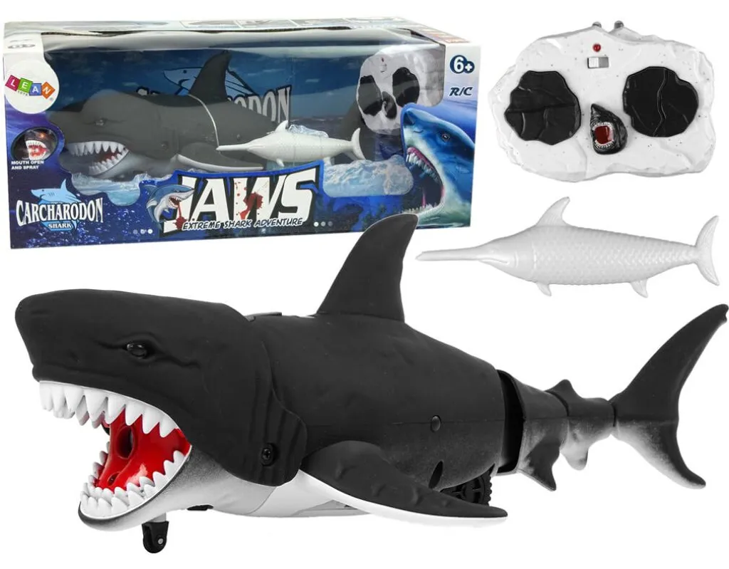 Requin noir télécommandé pour s'amuser en piscine - Jouet eau et bain - 2