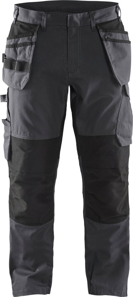 Blakläder Service Bundhose mit Stretch und Nageltaschen 1496 1330 in div. Farben, Farbe:mittelgrau/schwarz, Größe:C50