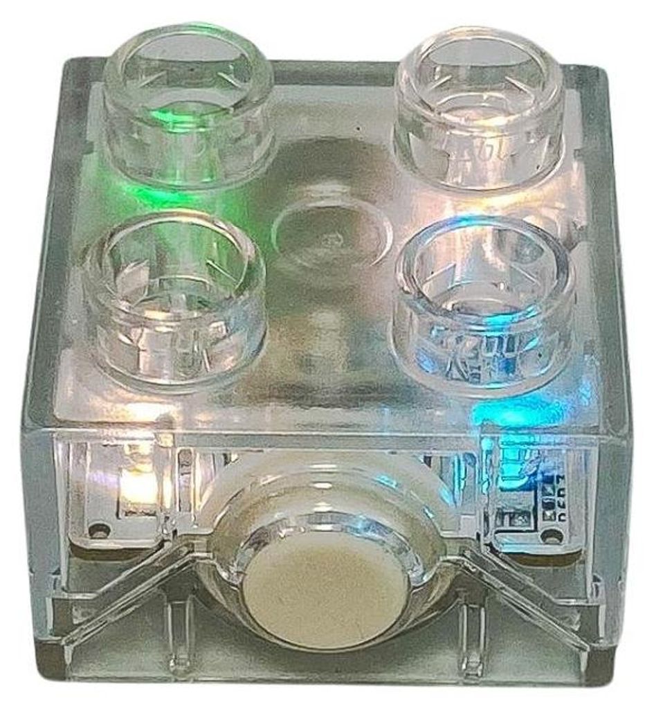 LEGO® DUPLO® 2x2 Effektstein Lichtstein mit Farbwechsel - Produktbild 