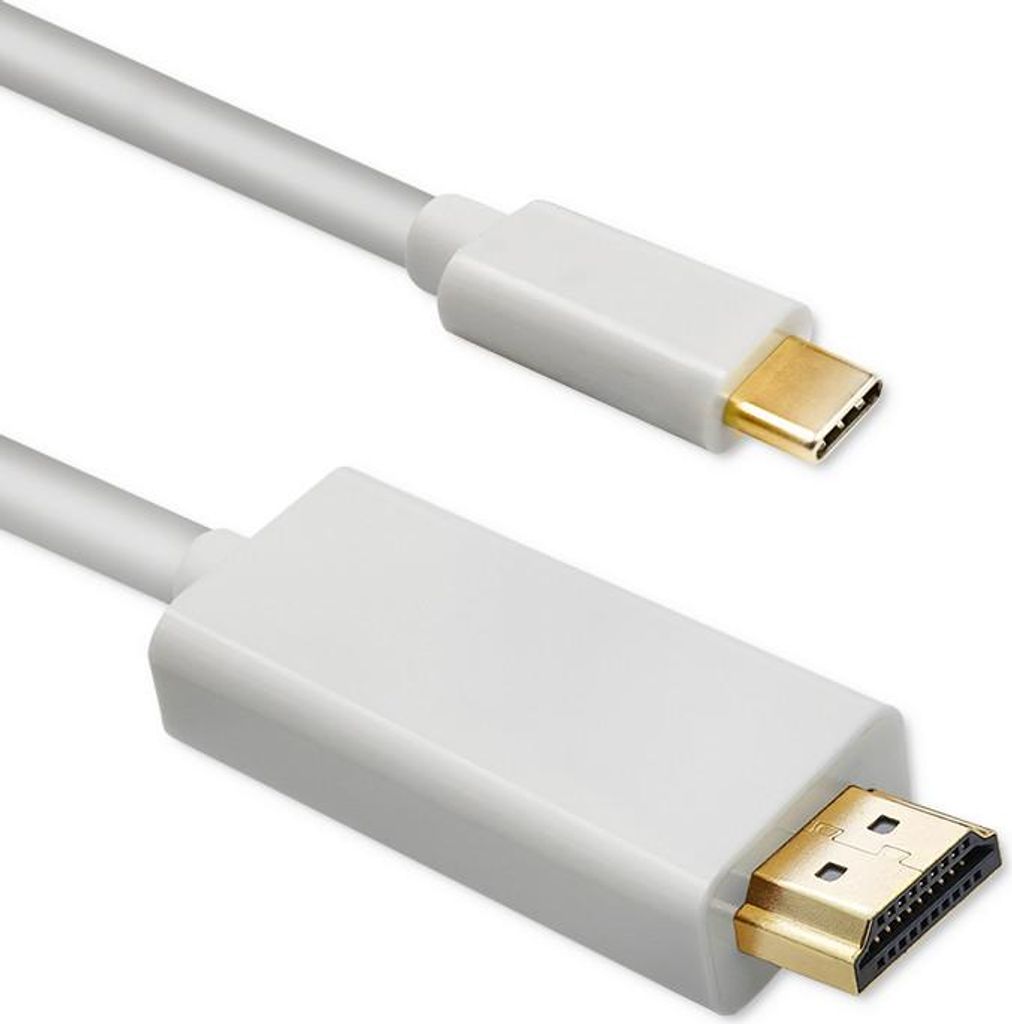 Qoltec USB 3.1 Typ C Stecker / HDMI A Stecker Kabel | 4K | Alternativmodus | 1m