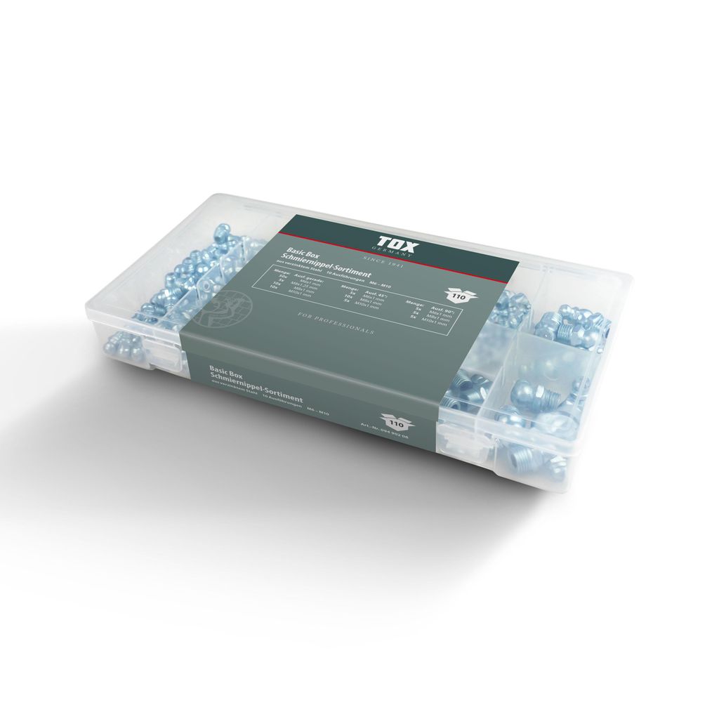 TOX Basic Box Schmiernippel - Sortiment 110 tlg.