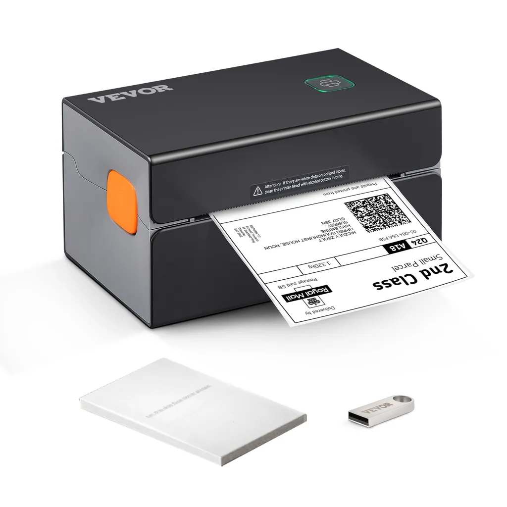 Imprimante d'étiquettes thermiques VEVOR 300DPI Bluetooth et USB MacOS