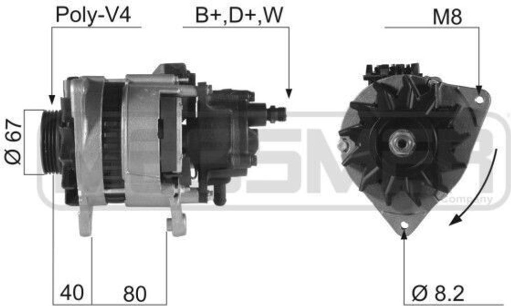 ERA 210210A - OE 1668894 Lichtmaschine für Transit Tourneo
