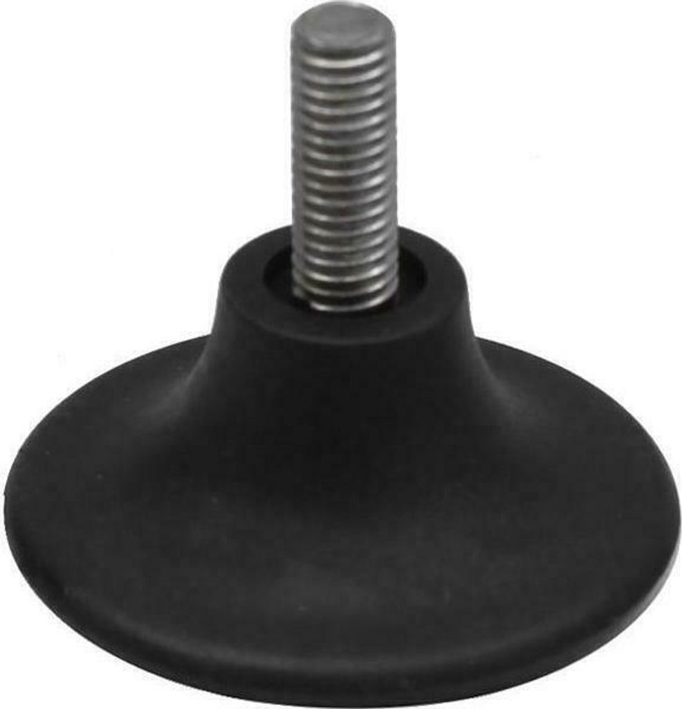 Ø50mm M8 Kunststoff Stellfuß Stellfüße Möbelfuß Möbelfüße Tisch Möbel Fuß Schwarz