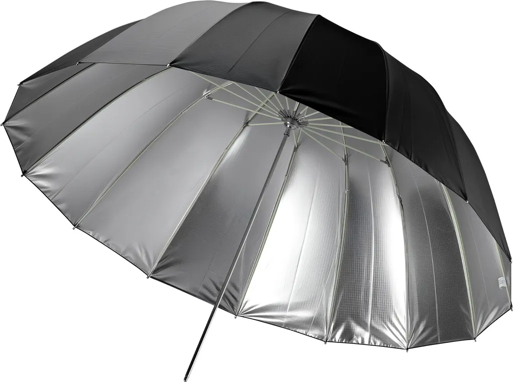 Walimex pro Ombrello Riflettente 129 cm Parabolico - Serie Argento