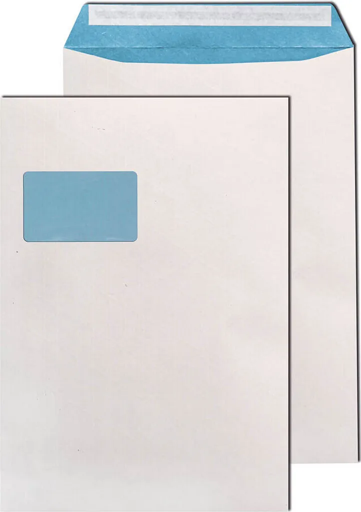 MAILmedia 30003818 Pochette Expédition C4 avec Fenêtre Blanc Lot de 100