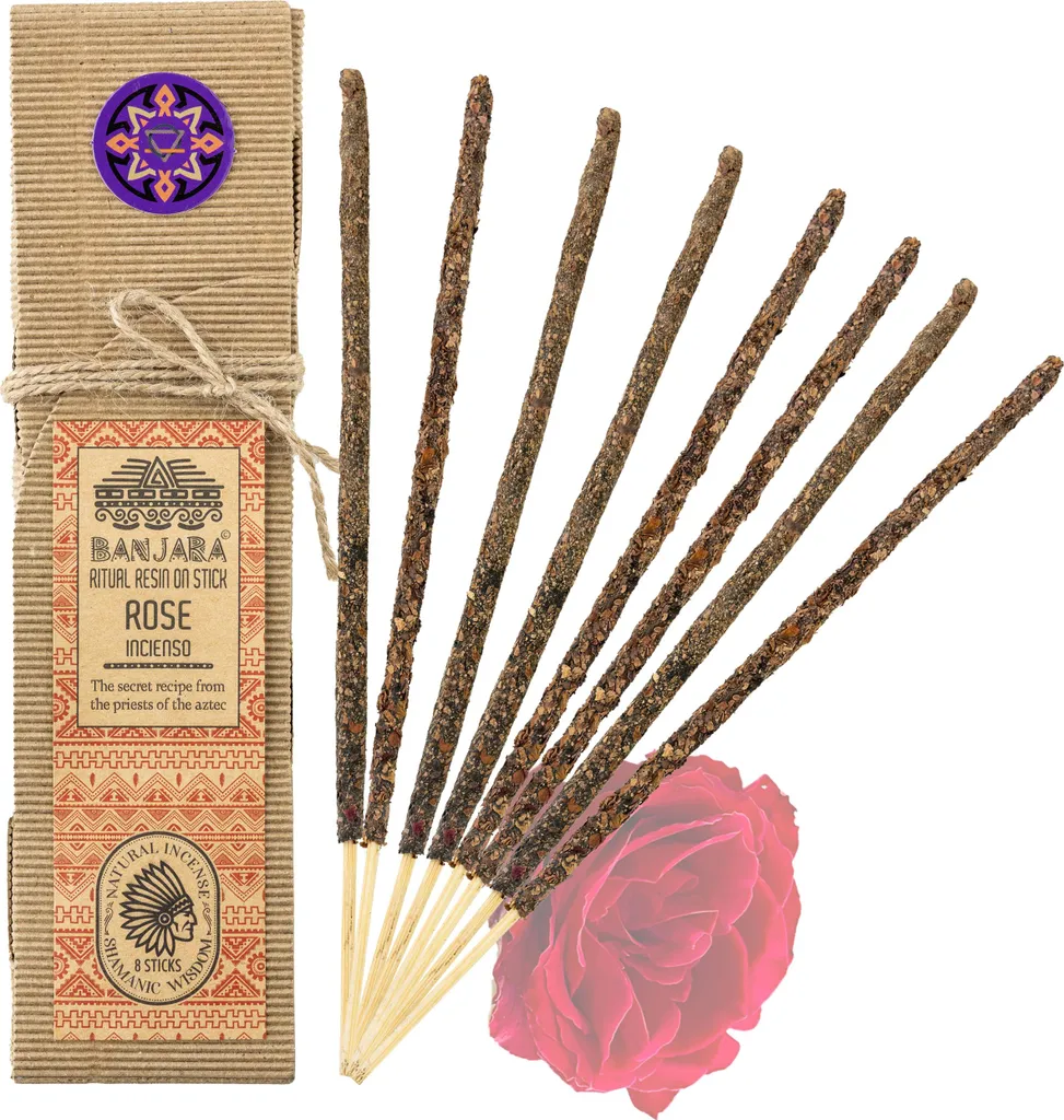 Encens Résine de Rose : Bâtons de méditation contre stress et anxiété