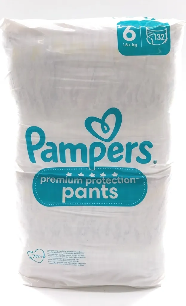 Pampers Protection Premium 132 Couches Taille 6, Douceur et Absorption
