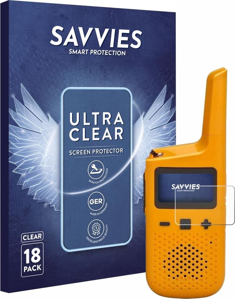 18x Für Motorola Talkabout T72 Schutzfolie Savvies Displayschutz Display Schutz Folie Klar Transparent