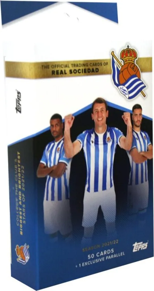 Topps Real Sociedad Team Set 2021/22 : Cartes de Foot Officielles La Liga