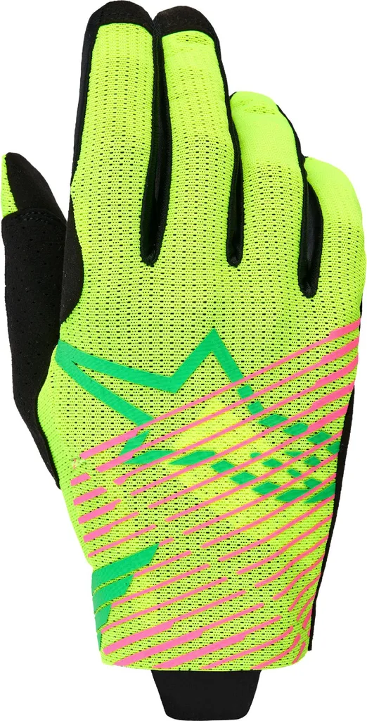 Gants de motocross Alpinestars Radar Pro S pour enduro vert et jaune