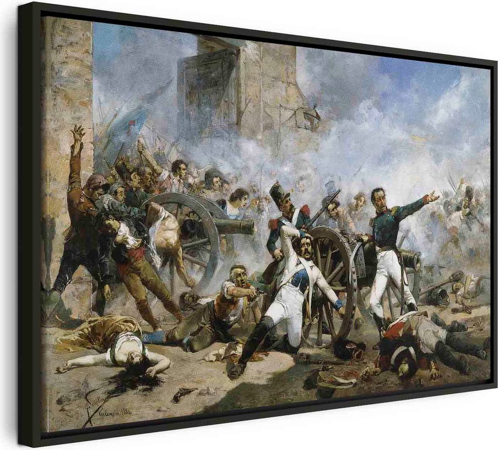 Italienischer Leinwand Leinwandbild - The death of Pedro Produktbild 