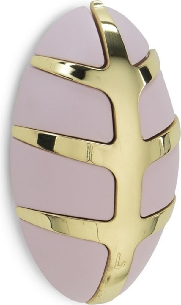BUG Wandkapstok - Blassrosa / Goud