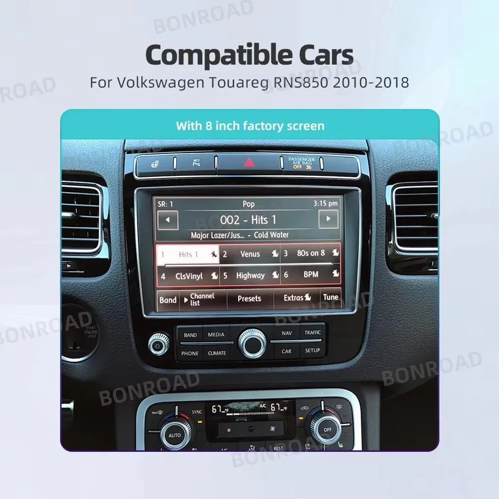 Interface sans fil Android Auto pour Touareg RNS850 - 5