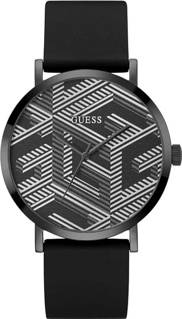 Montre Homme Guess Imprint GW0625G3 Bracelet Silicone Noir et Doré