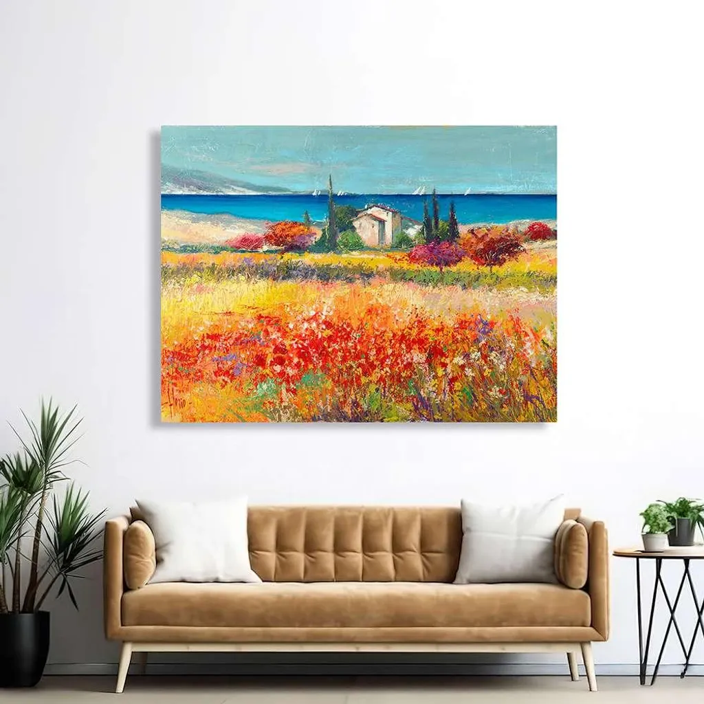 Regala un Sogno Mediterraneo: Quadro su Tela 60x40 Luigi Florio - 2