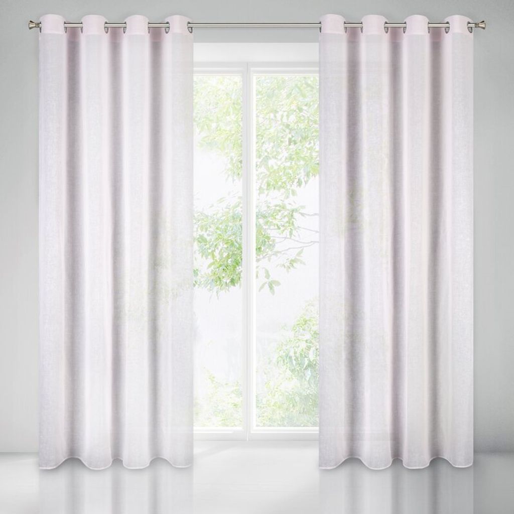 Eurofirany 362095, Durchscheinend, Pink, Einfarbig, Produktbild 