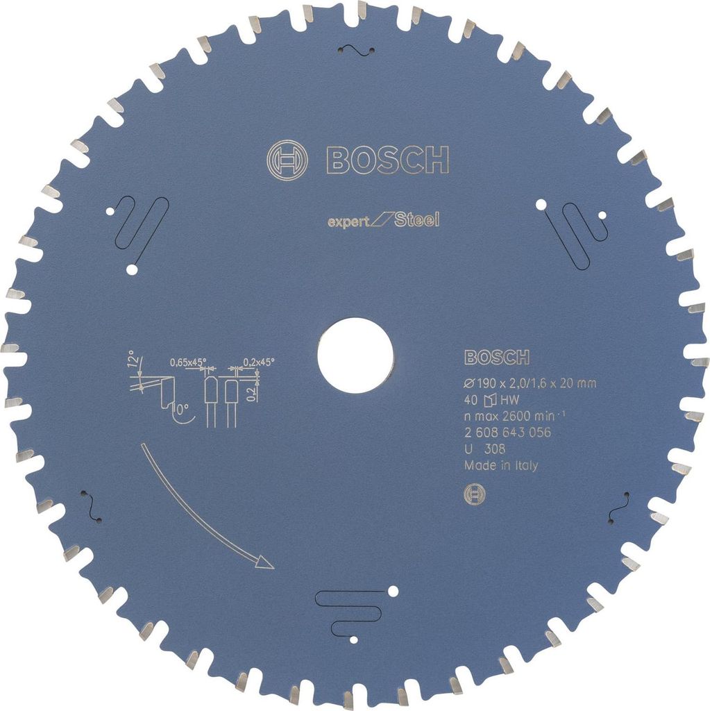 Bosch 2 608 643 056 - Expert pre oceľový pílový kotúč (190 Obrázok produktu 