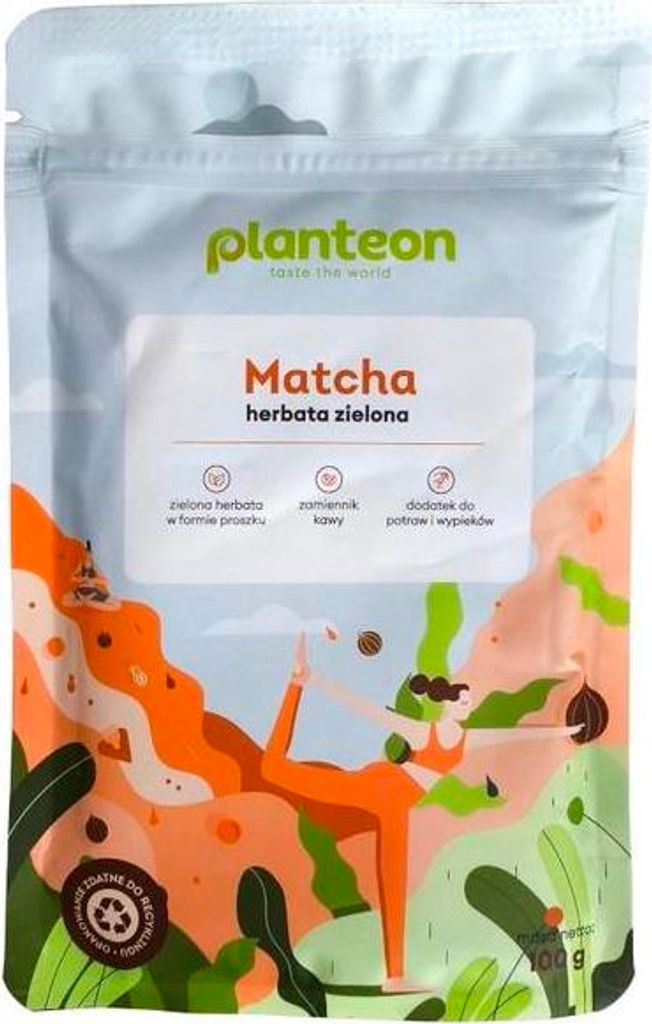 Planteon | Matcha-grüntee Pulver - 100g - - Antioxidantien - Koffein
