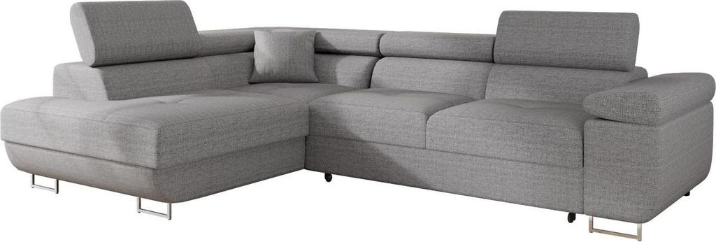 MIRJAN24 Ecksofa Torezio, Stilvoll Eckcouch mit Bettkasten und Schlaffunktion, Moderne Schlafsofa (Lux 05, Seite: Links)