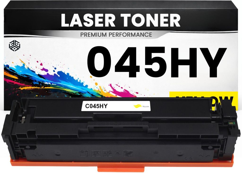 Toner Cartridge 045HY Gelb für Canon 1243C002 Premium Alternative i-SENSYS LBP-611Cn/613Cdw/611cn/613cdw MF-631cdw/632Cdw/633cdw LBP612cdw