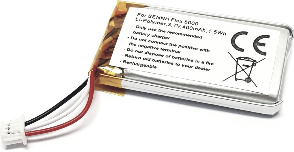 Ersatzakku für Sennheiser FLEX 5000 / RS 5000 – Li-Polymer Akku 3,7 V 400 mAh