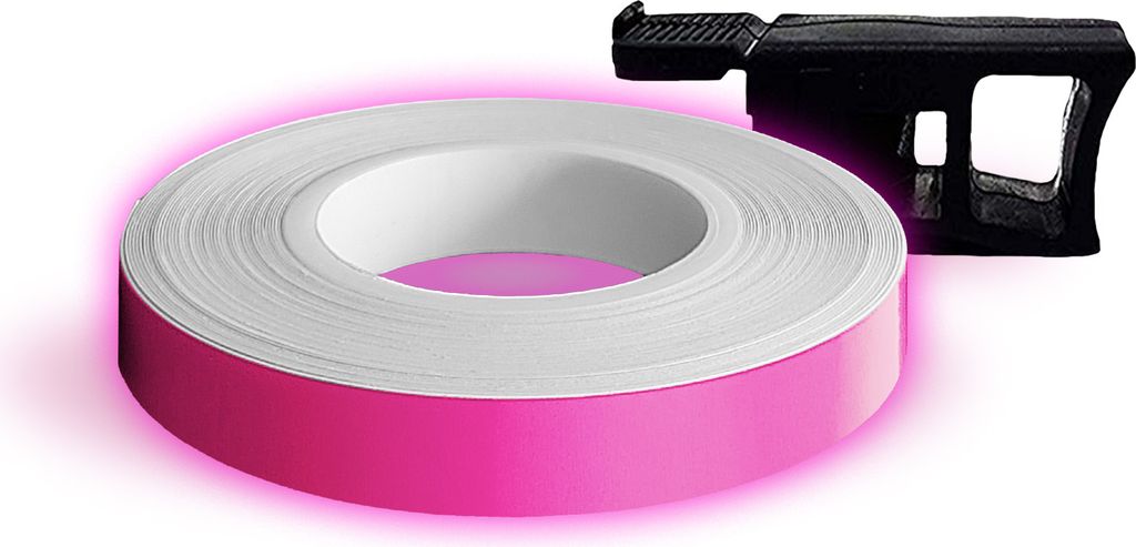 Wheel Stripes für Felgen Moto Fuchsia Fluo 7 mm x 6 mt mit Applikator