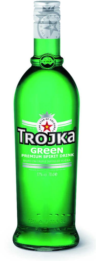 Trojka GREEN Vodka Likör 17% Vol. 0,7l