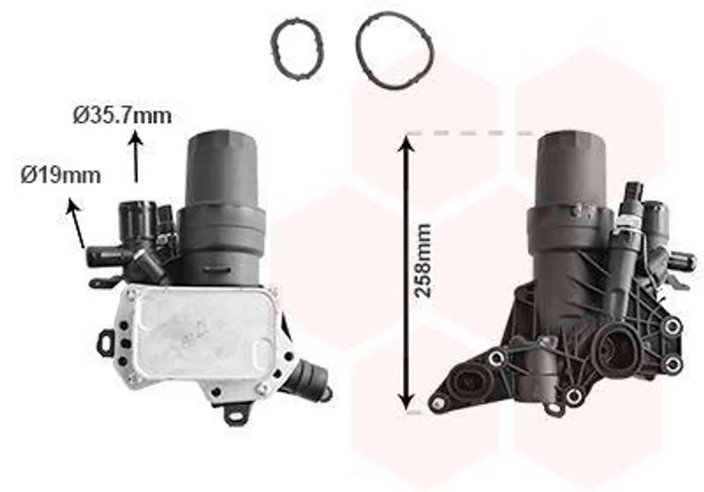 VAN WEZEL 13013715 Refroidisseur d'huile pour NISSAN Qashqai II J11