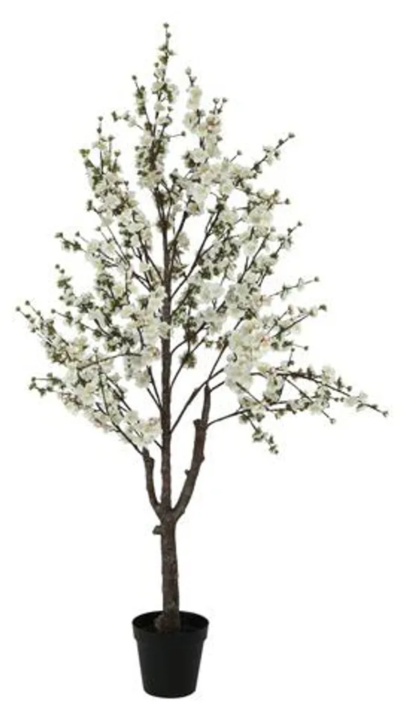 Cerisier artificiel en fleurs blanc Arbre déco intérieur Hauteur 180cm