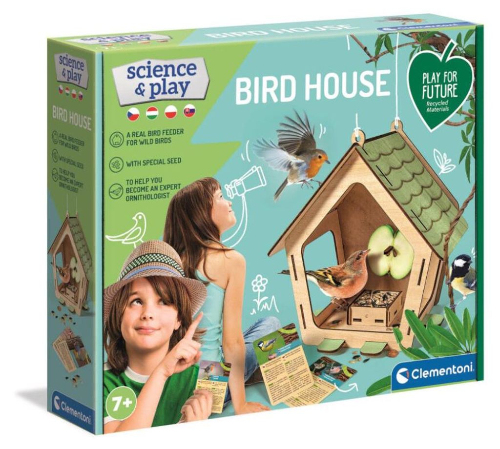 Farbe Ornithologist Vogelhaus-Bastelset Clementoni