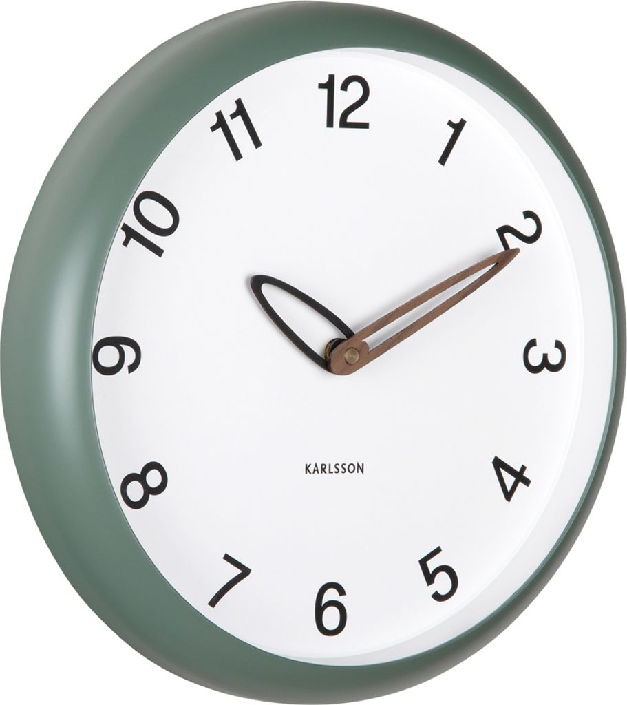 Karlsson - Wanduhr Bella - Dschungelgrün