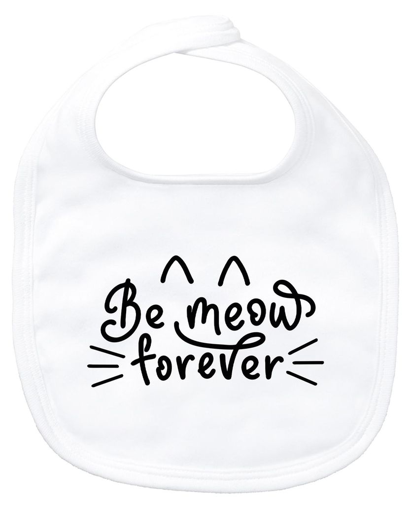 Huuraa Baby Lätzchen Be meow forever Katze White Produktbild 