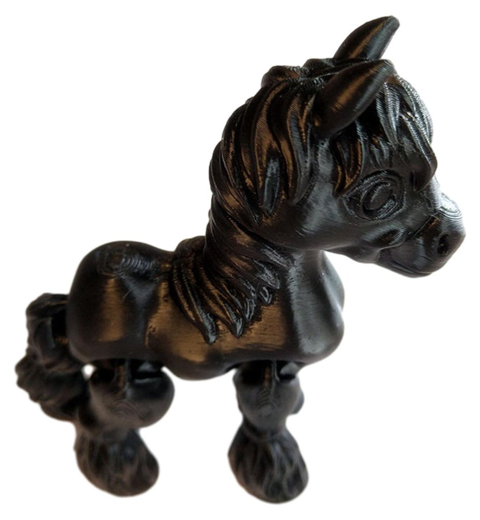 3D-gedruckte Pferdefigur mit beweglichen Gelenken – Ponystatue, Stressabbau-Spielzeug, Lernspielzeug, Tiermodell, Tischdekoration, Ornament