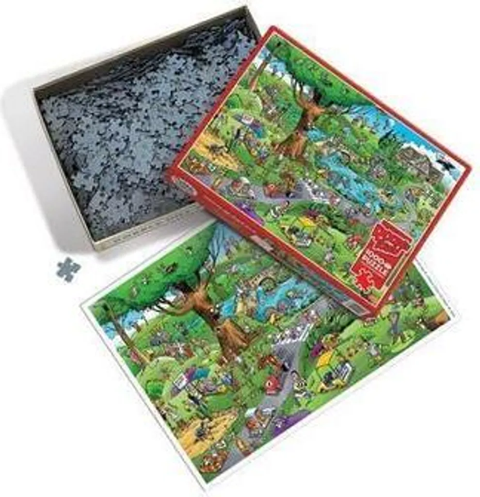 Puzzle Terrain de golf fou 1000 pièces : fini les pièces qui se ressemblent