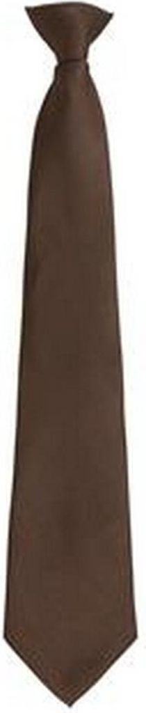 Premier Herren Clip-On-Krawatte, verschiedene Farben RW1163 (Einheitsgröße) (Braun)