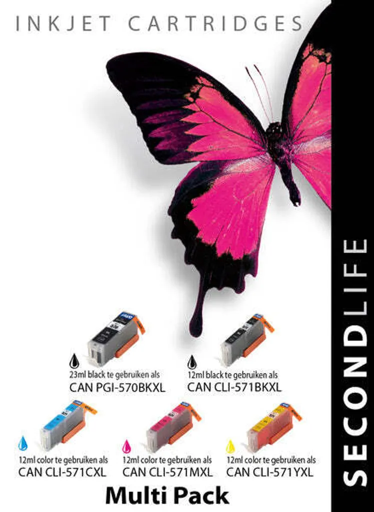 Pack complet d'encre pour impression photo Canon 570 571 SecondLife