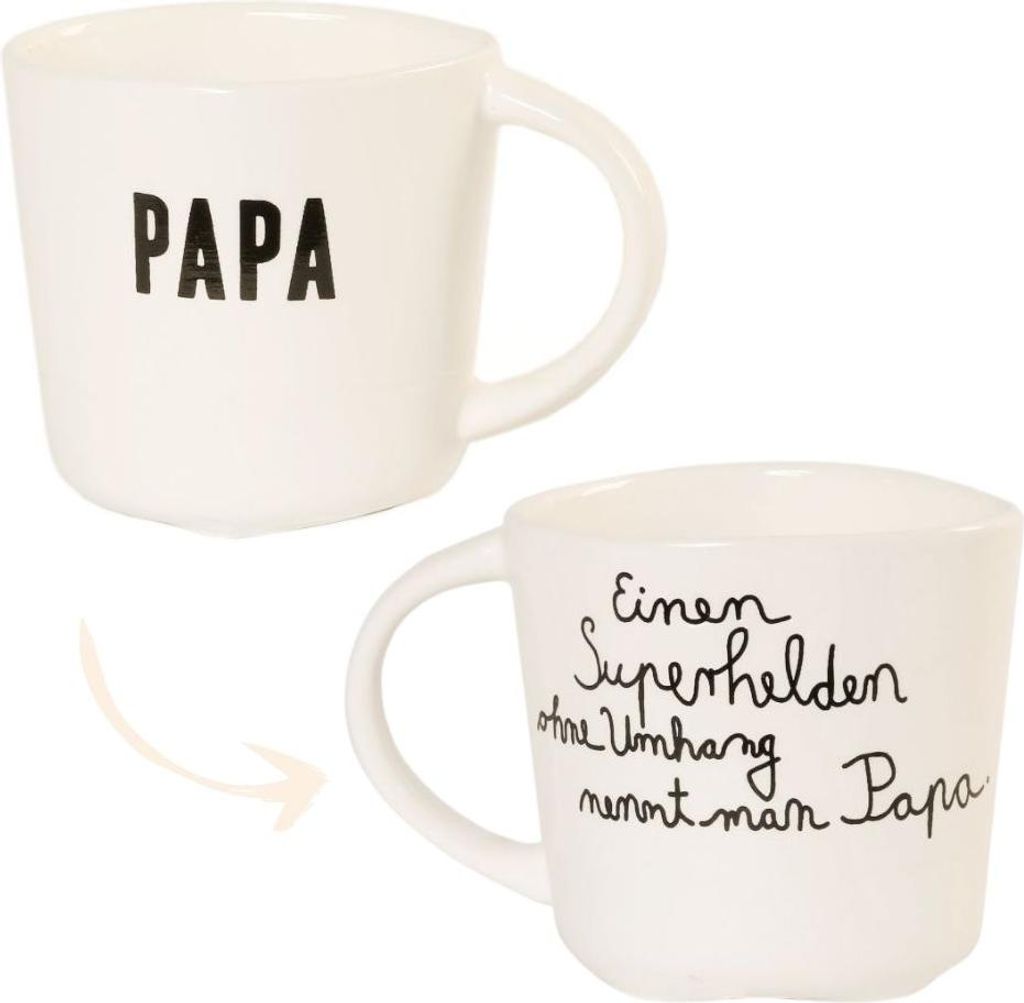 Tasse für Papa aus Porzellan mit Herz-Boden Produktbild 