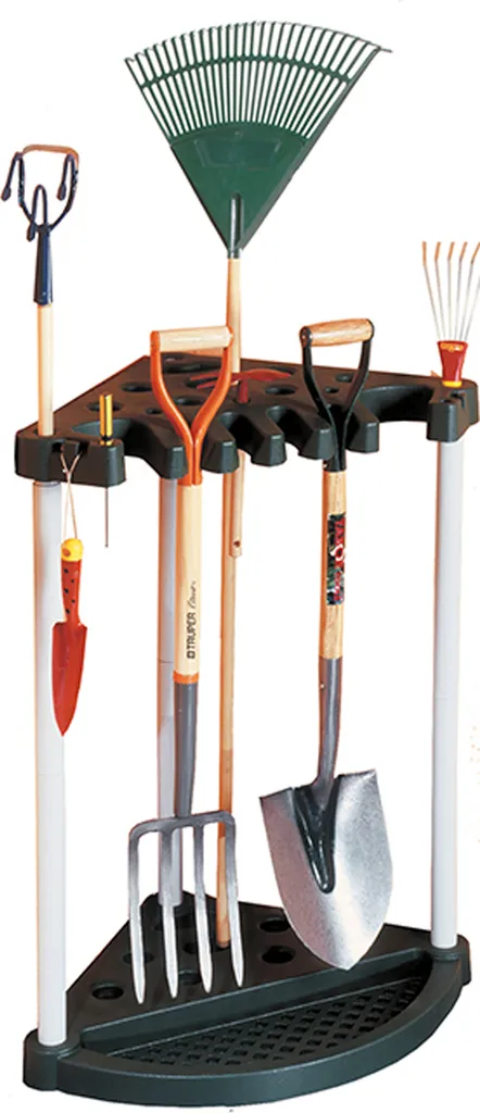 Fini le désordre : Rack d'angle Keter pour ranger vos outils de jardin