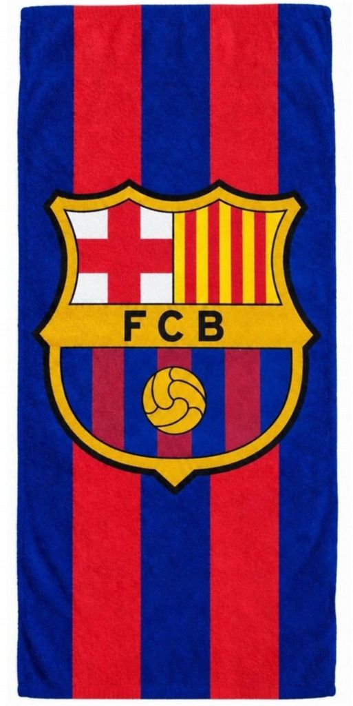 FC Barcelona Badlaken 100x180 cm Blauw/Rood Obrázok produktu 