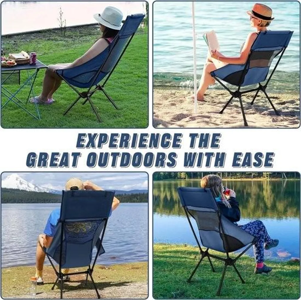 Chaise de camping légère et pliable 150kg - Modèle compact outdoor - 3