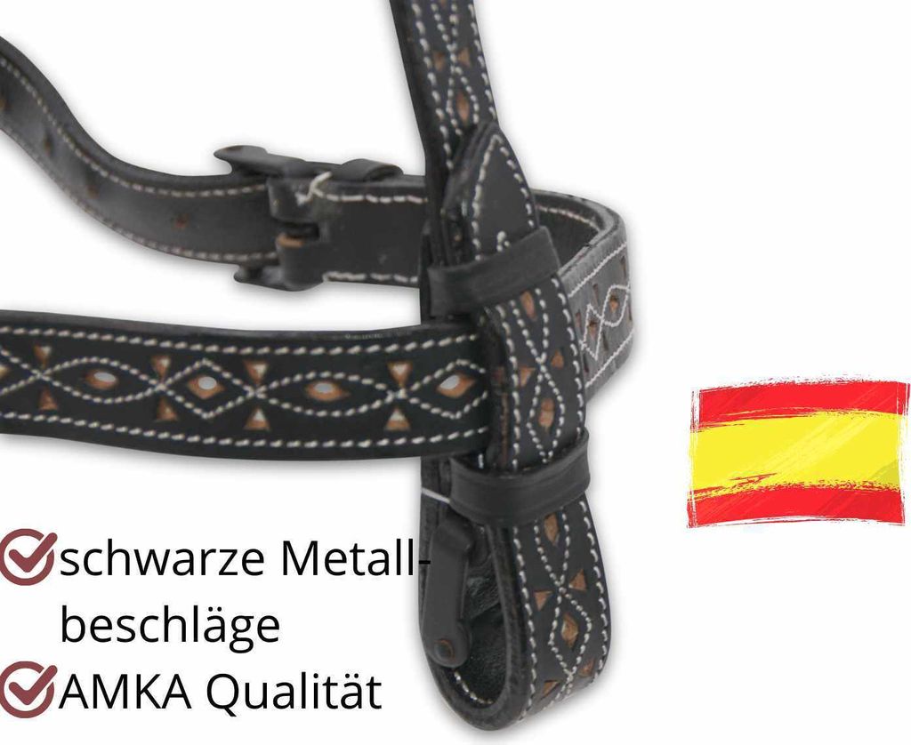 AMKA Spanische Trense Trensenzaum Rephukara Design Produktbild 4