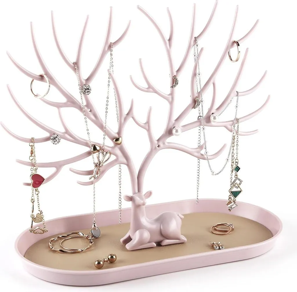 MORE&LESS Portagioie in corno albero cervo design grande capacità