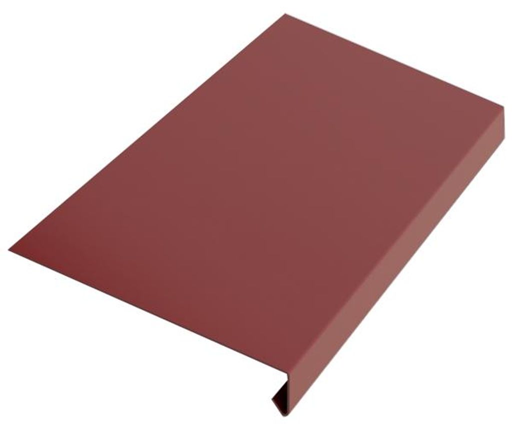 Grondaie RŠ 250, 2 metri, Prefalz liscio, colore rosso Immagine del prodotto 