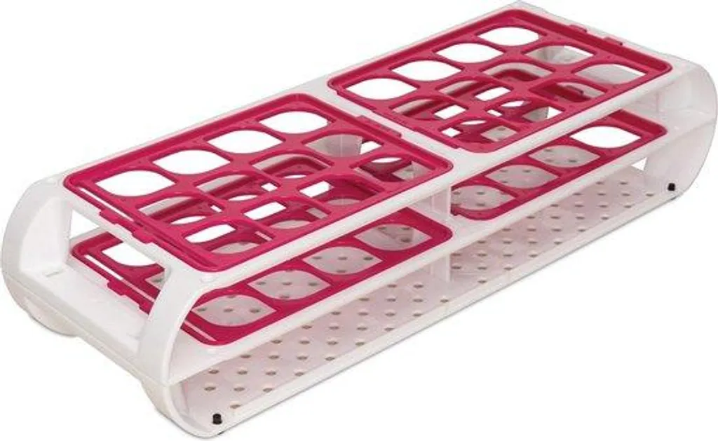 Support pour tubes à essai fuchsia 24 emplacements 20-25 mm Labo-X