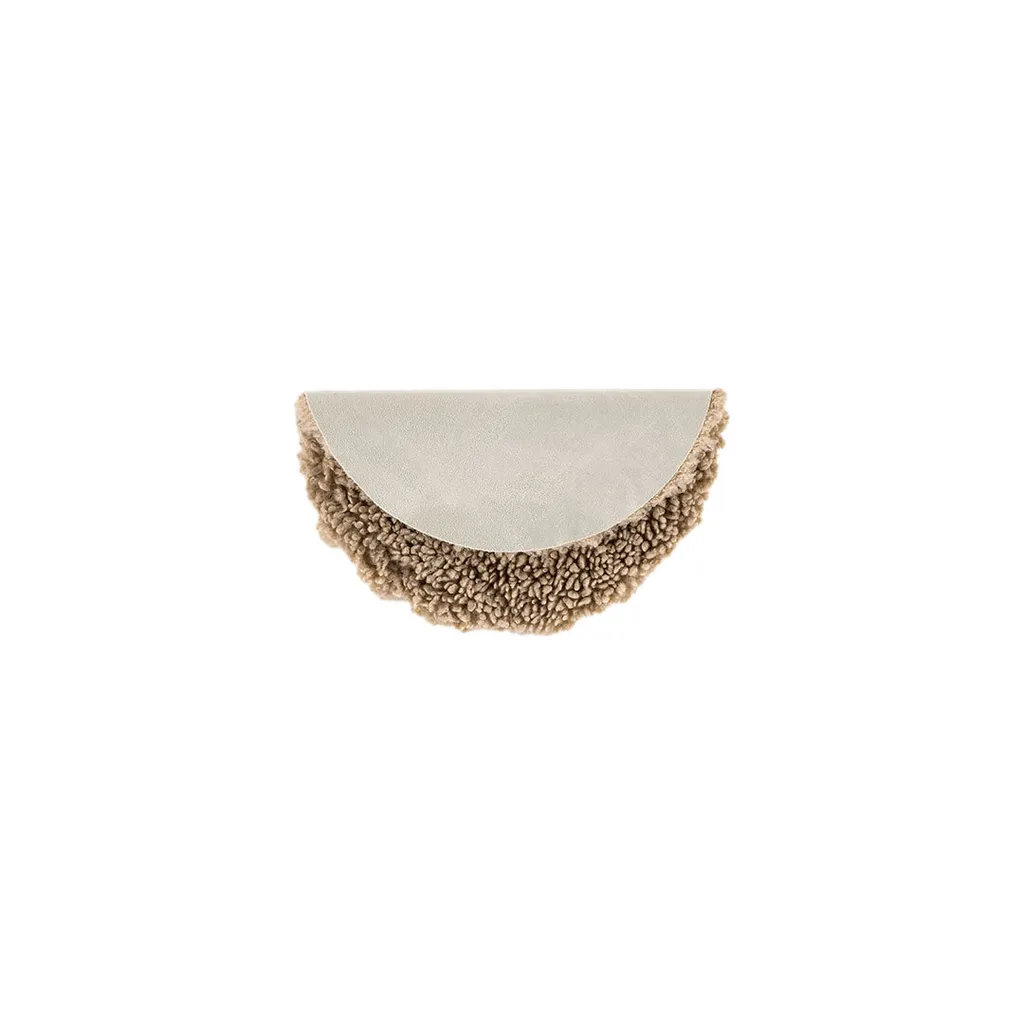 Coussin de chaise pour tabouret rond beige Ø34 cm - Idéal salle à manger
