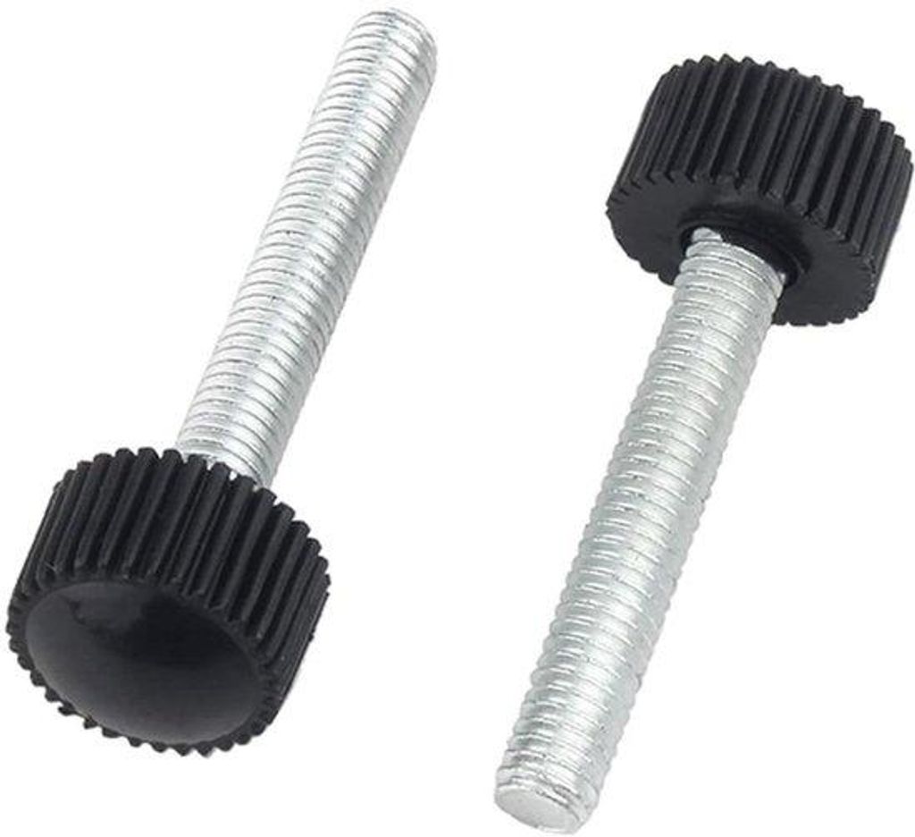 Kohlenstoffstahl-Schrauben mit M6x30mm - Befestigungsschrauben - Fixierungen - 20 Teile - Schwarz