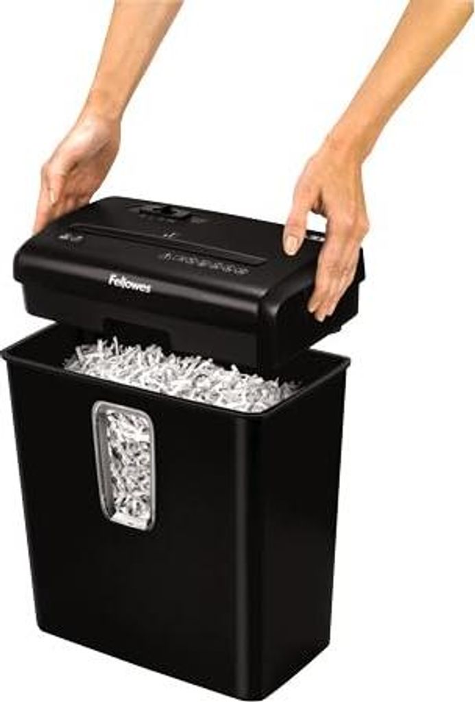 Papiervernichter Partikelschnitzelung 22 cm Schwarz