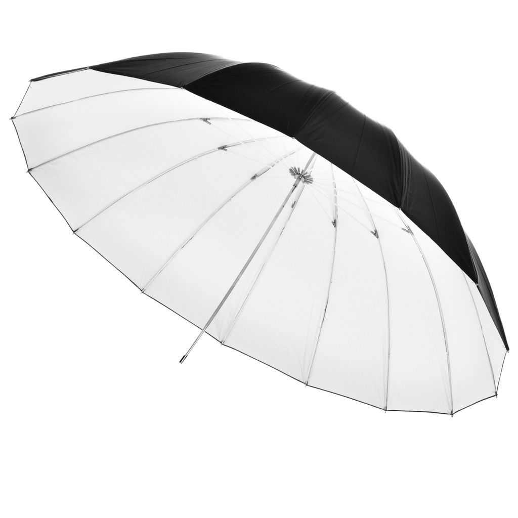 WALIMEX Parapluie Reflex noir/blanc, 180cm Image du produit 